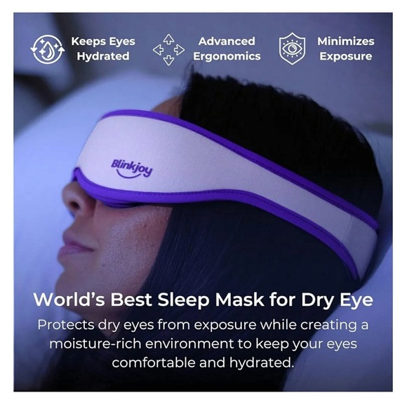 Blinkjoy Hydrating Sleep Mask 2nd Gen Dry Eye Night Mask w/ Case & Box - Picture 10 of 16